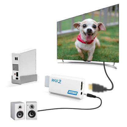 for Wii To HDMI-compatible Adapter Converter 3.5mm Audio For PC HDTV Monitor 1080P 720P Converter Adapter