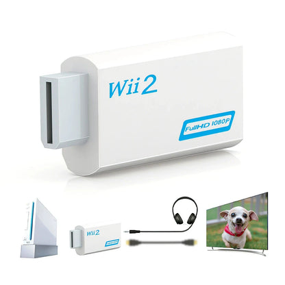 for Wii To HDMI-compatible Adapter Converter 3.5mm Audio For PC HDTV Monitor 1080P 720P Converter Adapter